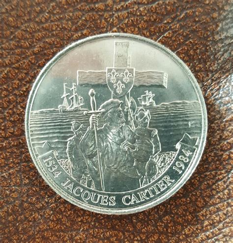 canadian dollar 1984 jacques cartier 1534 32mm coins