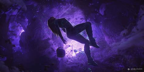 Artistic Girl Purple Space Space Suit Hd Artist 4k Wallpapers Images Backgrounds Photos And