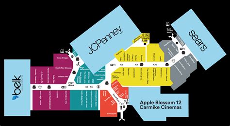 Mall Map Of Apple Blossom Mall A Simon Mall Winchester Va
