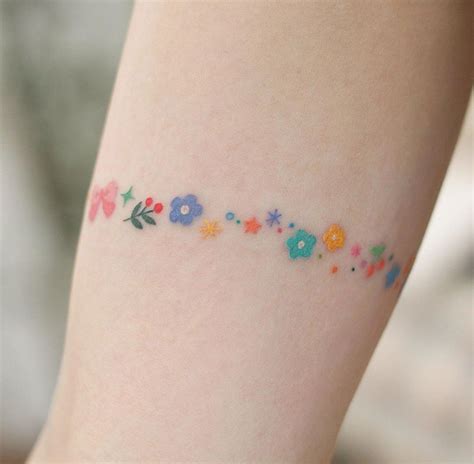 𝑠𝑒𝑜𝑦𝑒𝑜𝑛 ☾︎ Rainbow Tattoos Minimalist Tattoo Simplistic Tattoos