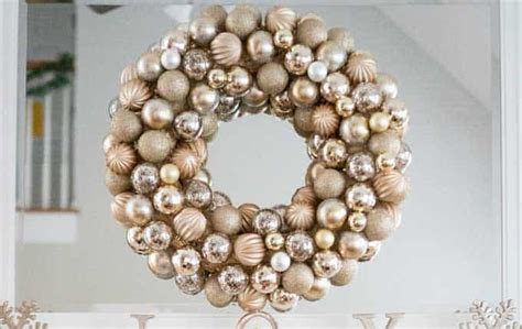 How To Make An Easy Diy Ornament Wreath The Happier Homemaker
