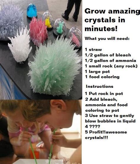 Make Amazing Crystals In Minutes Growing Crystals How To Make