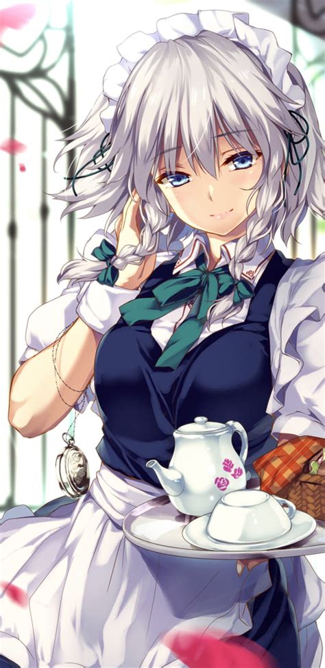 Izayoi Sakuya Knife Girl Anime Touhou Maid Anime Girl Weapon Dagger HD Wallpaper Peakpx