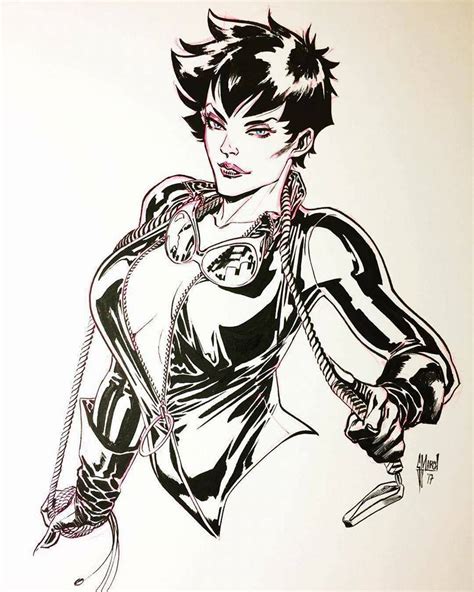 Catwoman By Guillem March Original Illustration