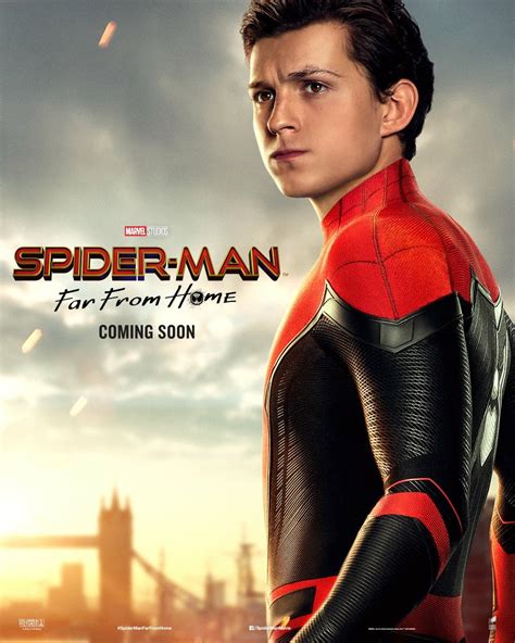 Spider Man Far From Home Posters Look Off Into The Distance