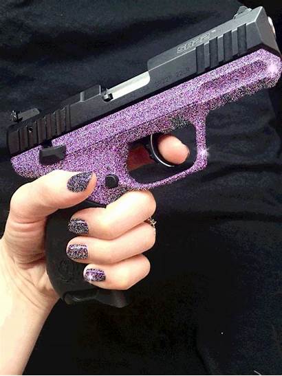 Gun Glitter Nail Awesome
