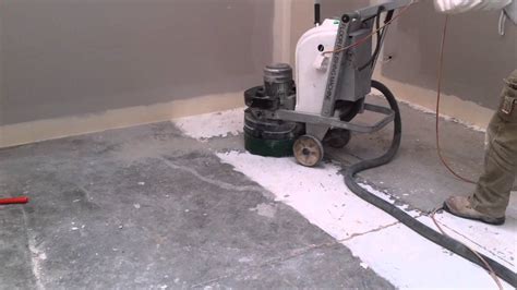 Paint Removal With Concrete Grinder Youtube