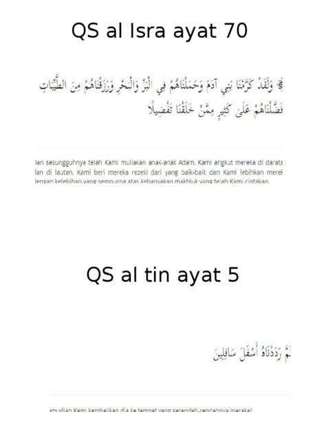 Surat Al Isra Ayat 70