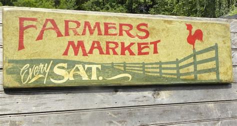 Farmers Market Sign Original Hand Painted By Zekesantiquesigns