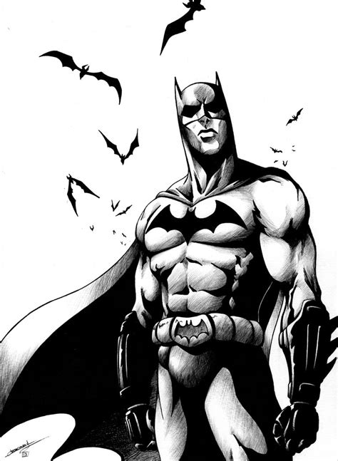 Batman Black And White Drawing At Getdrawings Free Download