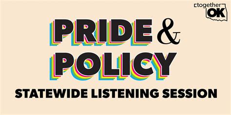 Together Oklahoma Announces Hybrid Statewide Listening Session Pride And Policy Together Oklahoma