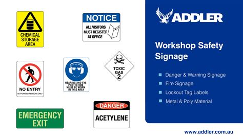 Workshop Safety Signage Is Your Workshop Ohs Compliant