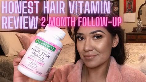 2 Month Results Using Natures Bounty Hair Skin And Nail Vitamins Youtube