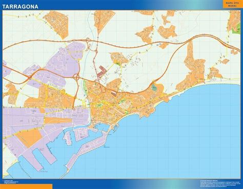 Tarragona Wall Map Digital Maps Netmaps Uk Vector Eps Vrogue Co