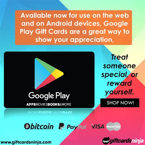 Free $5 gift card when you buy 3 select skin care items + more beauty and personal care deals. Shop for Google Play gift cards at GiftcardsNinja. Redeem ...