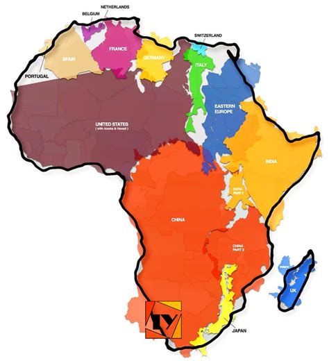 The True Size Of Africa