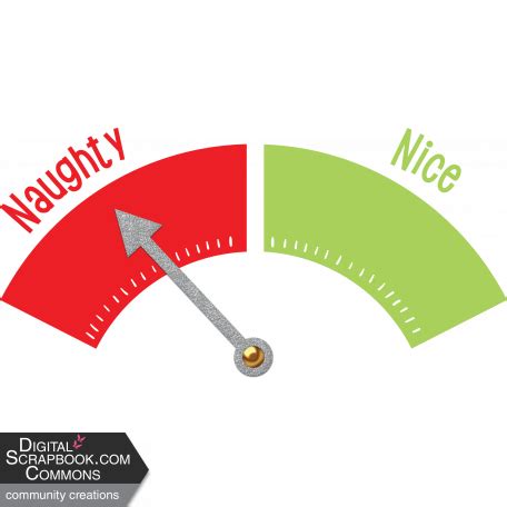 Naughty Or Nice Meter Graphic By Jackie Dean DigitalScrapbook Com Digital Scrapbooking