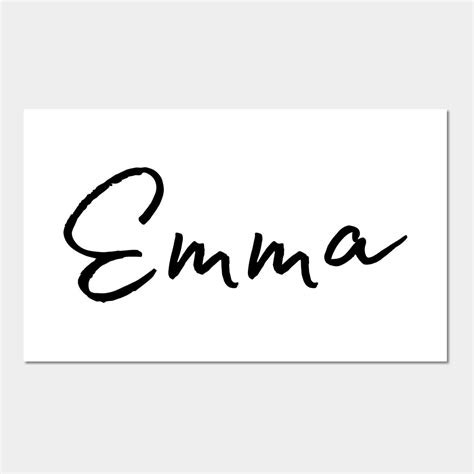 Name Art Emma Print Design Calligraphy Names Art Prints Words