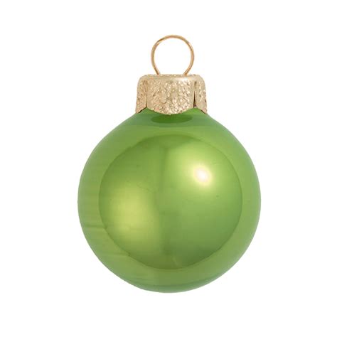 whitehurst pearl lime green glass ball christmas ornament 7 180mm