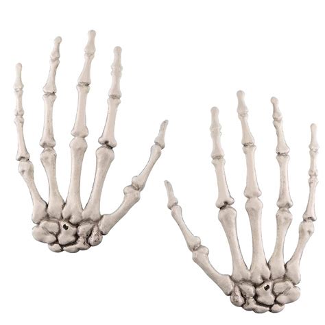 Buy 2 Pack Halloween Skeleton Hands Realistic Life Size Severed Plastic