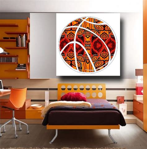 Guy Sports Art Masculine Wall Art Painting Basketball T
