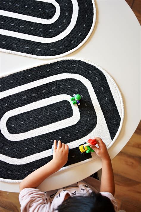 Diy Racetrack Mat For Kids Little Inspiration