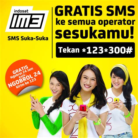 Cara Daftar Paket SMS IM3 Indosat