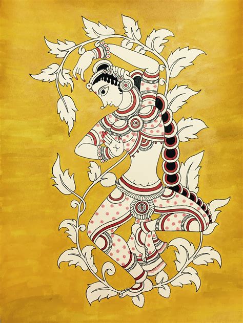 Kalamkari On Behance Indian Art Paintings Tribal Art Designs