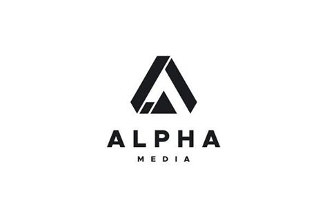 Alpha Media Letter A Logo Initials Logo Design Custom Logo Design