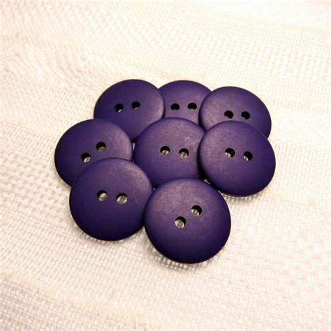 Really Purple 34 19mm Satin Matte Purple Buttons Set Of 8 New