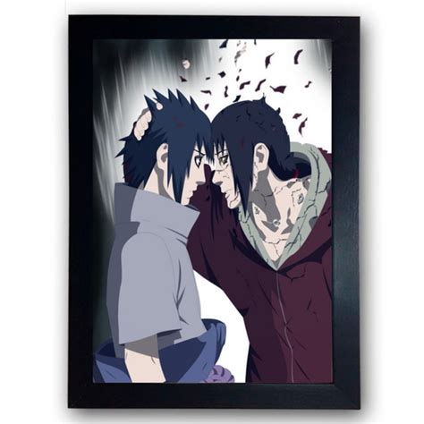 Quadro Poster Naruto Itachi Uchiha Kakashi Anime Cod 167 Elo7