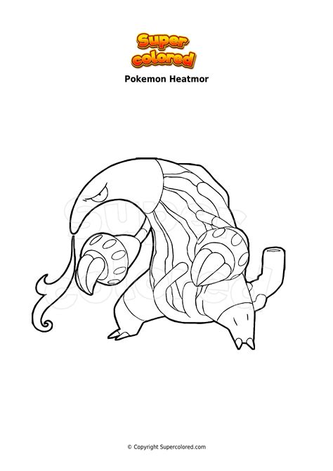 Disegno Da Colorare Pokemon Heatmor Supercolored The Best Porn Website