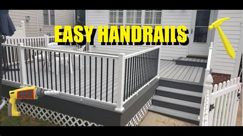 Installing Handrails On Composite Decking Youtube