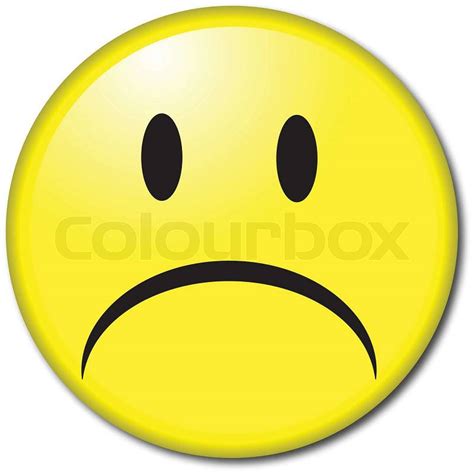 Sad Smile Stock Vector Colourbox