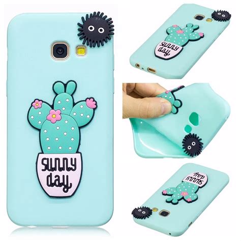 fashion girl like cute 3d plant cactus soft silicon phone cases cover for samsung galaxy a5 2017