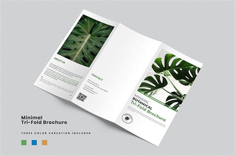 Minimalist Tri Fold Brochure Template 384343 Brochures Design Bundles