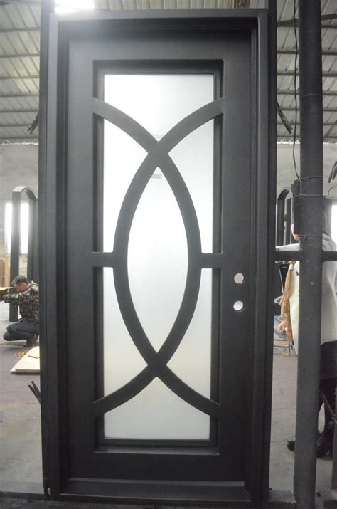 China Modern Design Wrought Iron Single Door Photos And Pictures Made