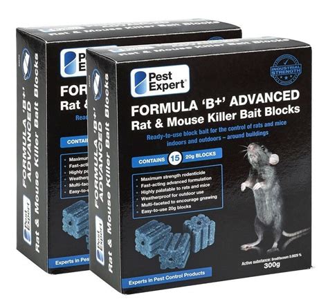 There are many different types of rat poison including block bait, grain bait and more. Pest Expert® Formula B Brodifacoum Rat & Mouse Poison Bait ...