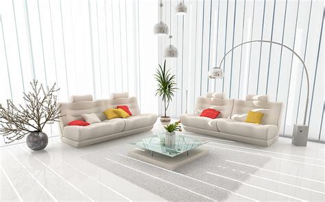 Hd Wallpaper Modern White Living Room Dinning Livingroom Furniture