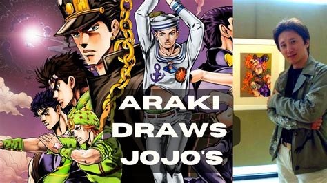 Hirohiko Araki Drawing Jojos Bizarre Adventure Manga Youtube