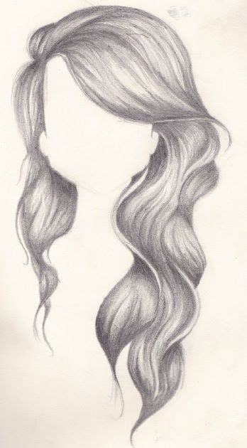 Wavy Hair Pencil Tonal Drawing Created By Rachel Cunliffe