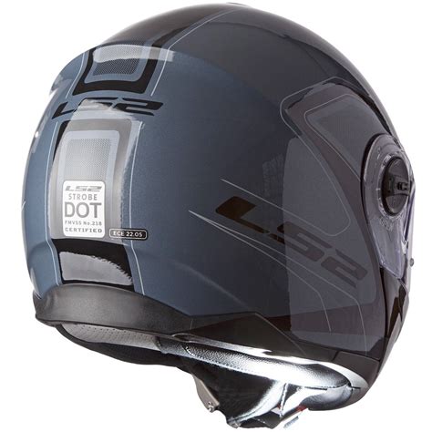 Ls2 Helmets Strobe Civik Modular Motorcycle Helmet With