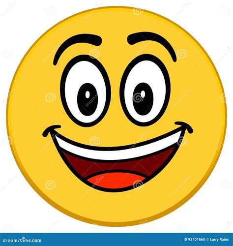 Happy Emoticon Stock Vector Illustration Of Emoji Happy 93701660