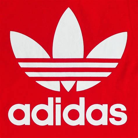 In 1949, the company was split in two companies. Red Adidas Logo - LogoDix