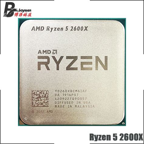 Processador Amd Ryzen 5 2600x R5 2600x 36 Ghz Seis Núcleos Twelve