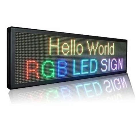 Full Colour Rgb Led Sign Board Type Of Lighting Application Indoor