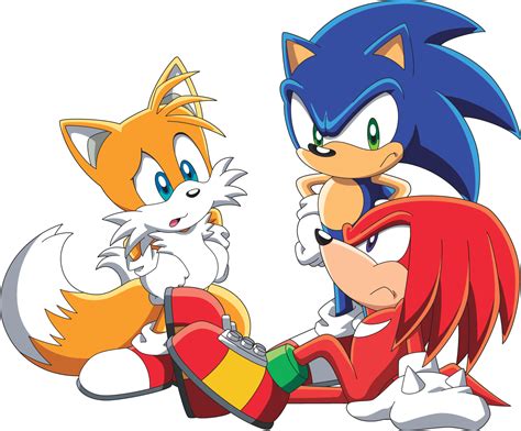 Sonic And Tails Playing With Each Other