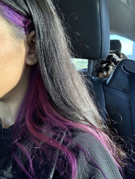Pink Purple Hair Inspo Hair Color Underneath Half Dyed Hair Split