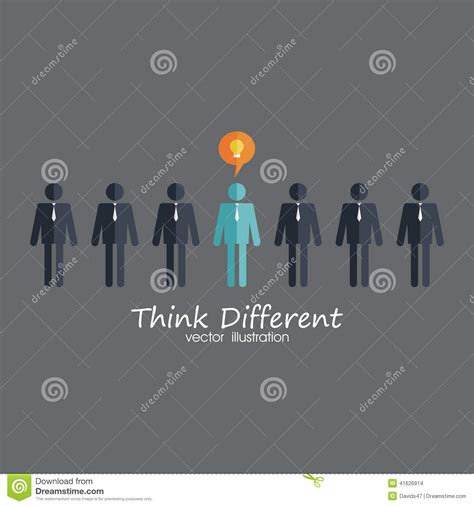 Think Different Stock Vector Illustration Of Front Unique 41626914