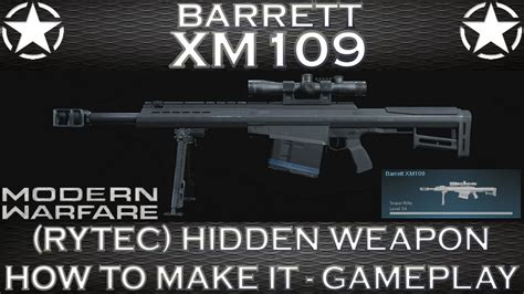 Modern Warfare Barrett Xm109 Rytec Amr Hidden Weapon How To Make It